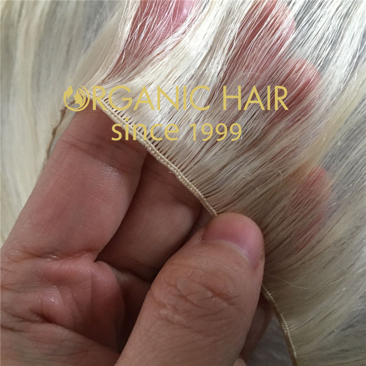 Best remy human hair extensions--hand tied weft  C94